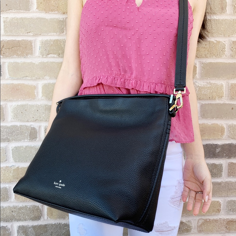 ‼️SALE‼️ Kate spade Satchel Black Crossbody - Picture 7 of 8